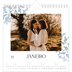 Calendário quadrado — Floral elegante [Janeiro]