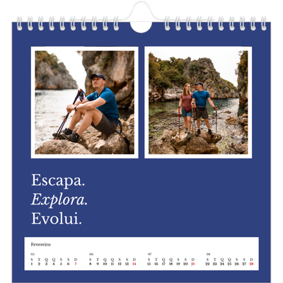 Calendário quadrado — Terra editorial [Fevereiro]