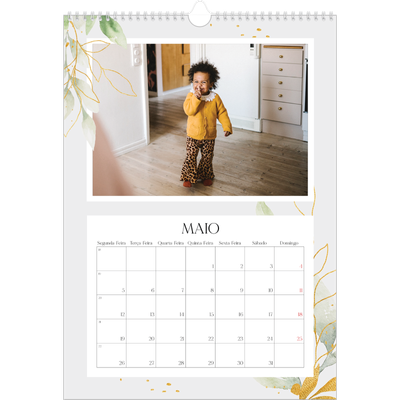 Calendário A3 — Salpicos florais [capa]