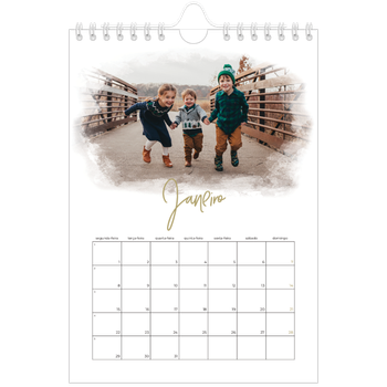 Calendário A5 — Efeitos fotográficos