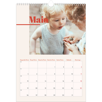 Calendário A3 — Nostalgia dos anos 90 [capa]