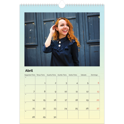 Calendário A3 — Playful Pastel [Abril]