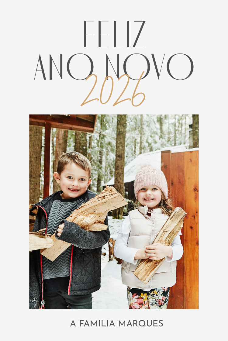 Cartões — Tipografia mista