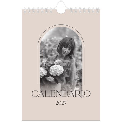 Calendário A5 — Botânica simples [capa]