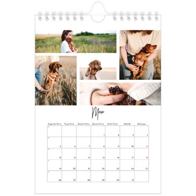 Calendário A5 — Arranjos fotográficos [capa]