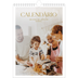 Calendário fotográfico A4 — Texto dourado grande [capa]