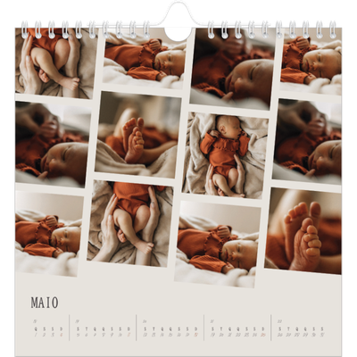 Calendário quadrado — Memórias em movimento [capa]