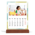 Calendário de mesa com suporte em madeira - vertical  — Efeito de pincel [capa]