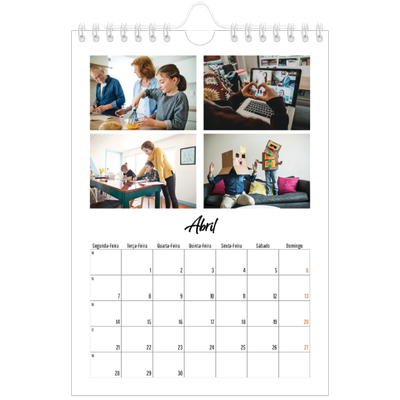 Calendário A5 — Isto sou eu [Abril]