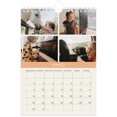 Calendário A5 — Capítulos pastel [Março]