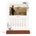 Calendário de mesa com suporte em madeira - vertical  — Tinta e hera [capa]