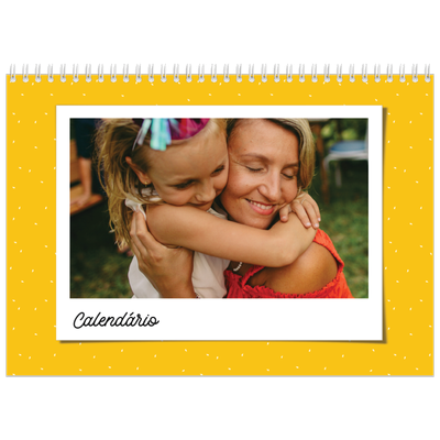 Calendário A4 duplo — Fotografias coloridas [capa]