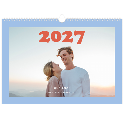 Calendário A3 Horizontal — Molduras retro [capa]