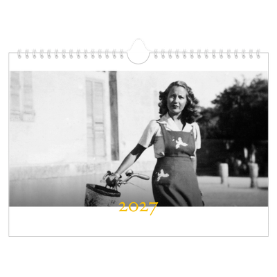 Calendário A4 horizontal — Estilo Heritage [capa]