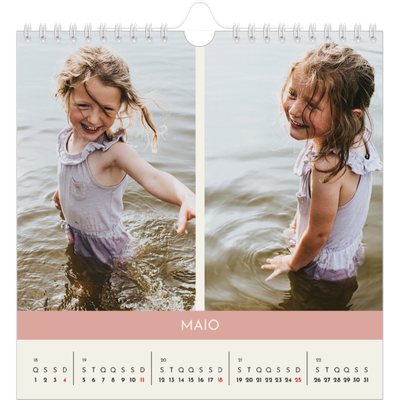 Calendário quadrado — Capítulos pastel [capa]