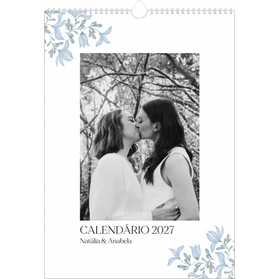 Calendário A3 — Floral elegante [capa]