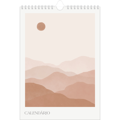 Calendário fotográfico A4 — Citações de bem-estar [capa]