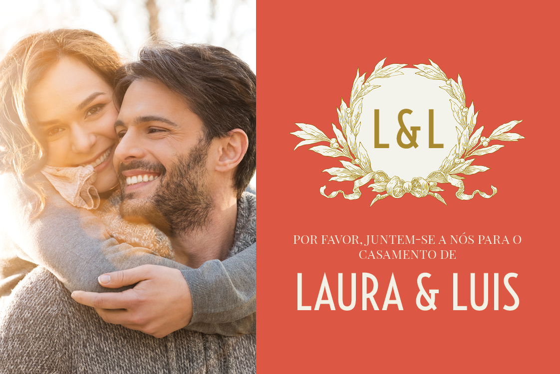 Convites — Grinalda dourada