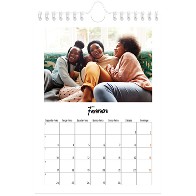 Calendário A5 — Isto sou eu [Fevereiro]