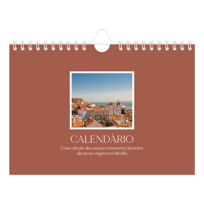 Calendário A5 horizontal — Cores clássicas [capa]