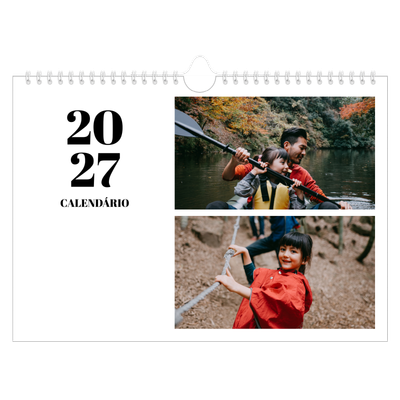 Calendário A4 horizontal — Serif e momentos [capa]