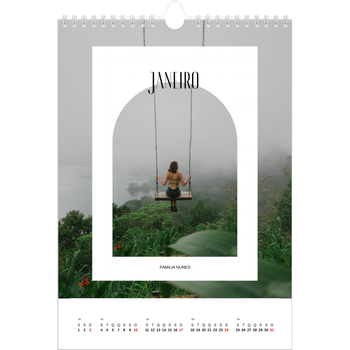Calendário fotográfico A4 — O arco aberto