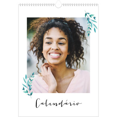 Calendário A3 — Ilustrações de flores [capa]