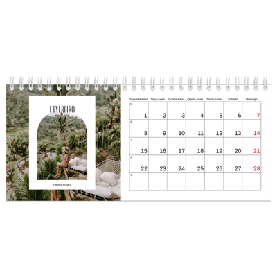 Calendários de mesa — O arco aberto [Fevereiro]