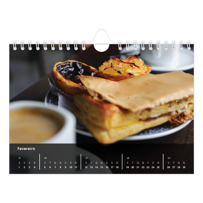 Calendário A5 horizontal — Complementos [Fevereiro]