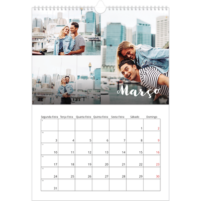 Calendário A3 — Script simples [Março]