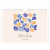 Calendário A4 horizontal — Coral minimalista [capa]