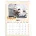 Calendário A3 — Patas de gato e garatujas [Janeiro]