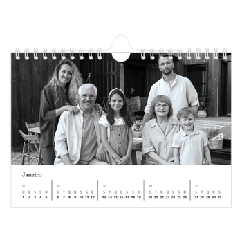 Calendário de Fotografias A5 Paisagem — Foco