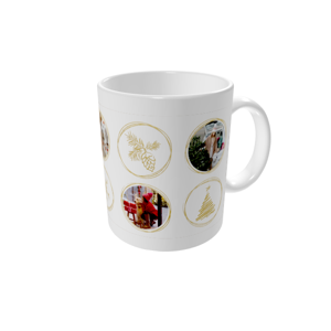Canecas personalizadas — Círculos festivos claros