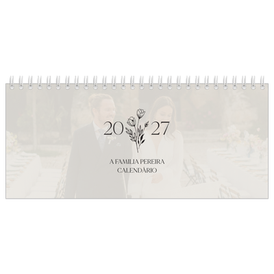 Calendários de mesa — Iniciais em flor [capa]