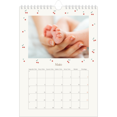 Calendário fotográfico A4 — Felicidade de cereja [capa]