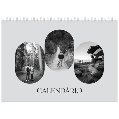Calendário A4 duplo — A estrada aberta [capa]