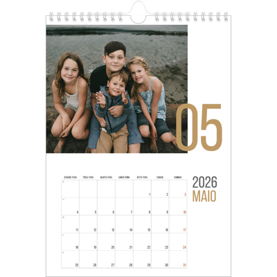 Calendário fotográfico A4 — Número de meses [capa]