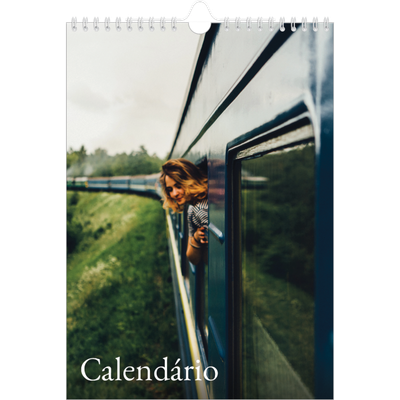 Calendário fotográfico A4 — Serifa simples [capa]