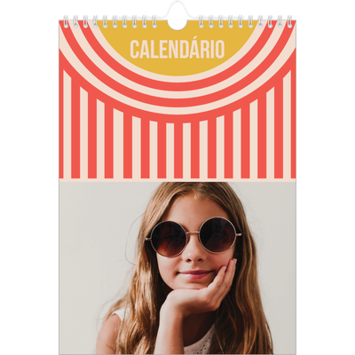 Calendário fotográfico A4 — Brilhante e bonito [capa]
