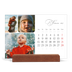 Calendário de mesa com suporte em madeira - horizontal  — Fotos e escrita [Fevereiro]