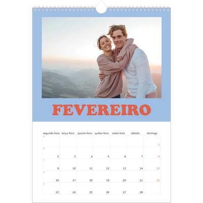 Calendário A3 — Molduras retro [Fevereiro]