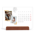Calendário de mesa com suporte em madeira - horizontal  — Estilo de álbum de recortes [Março]