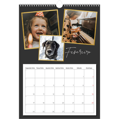 Calendário A3 — Tantas recordações [Fevereiro]