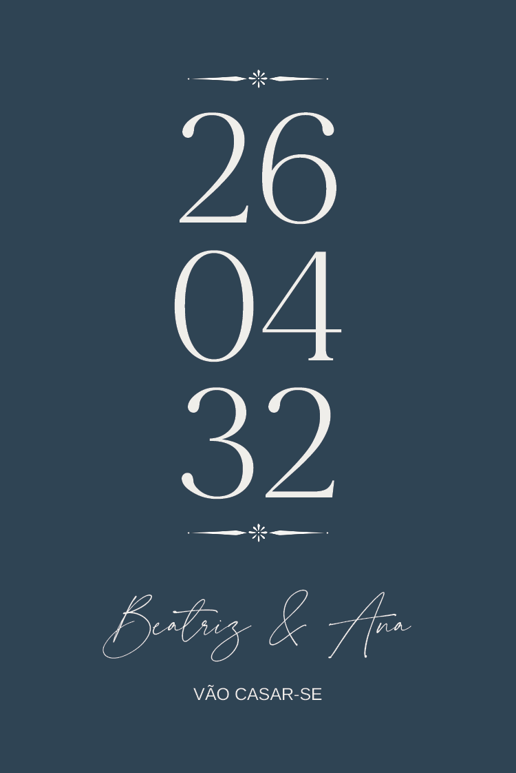 Convites — Ardosia e serifas