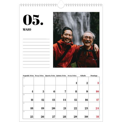 Calendário A3 — Serif e momentos [capa]