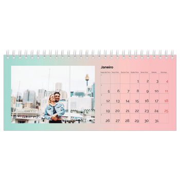 Calendário de Fotografias de Mesa — Tons pastel