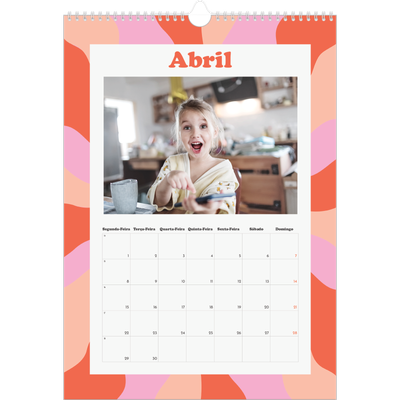 Calendário A3 — Jogar com o padrão [Abril]