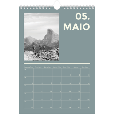 Calendário fotográfico A4 — Contemporâneo arrojado [capa]