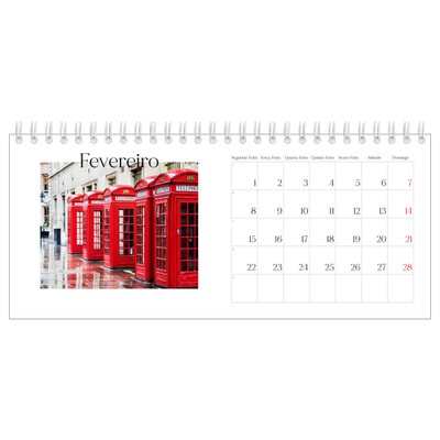 Calendários de mesa — O meu diário de viagem [Fevereiro]